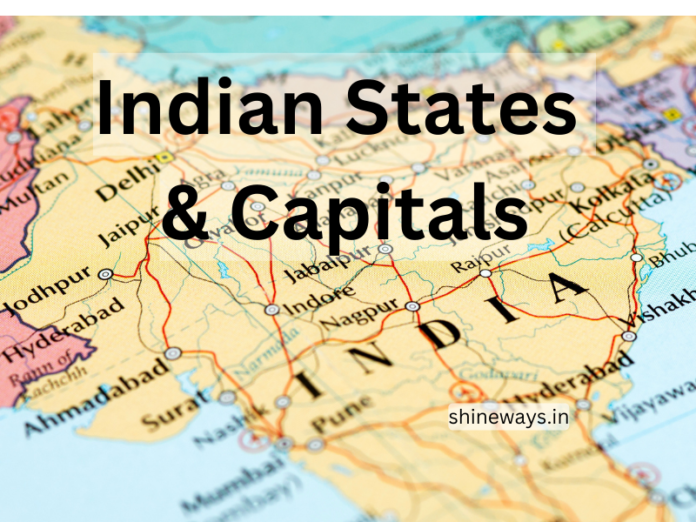 States and Capitals of India