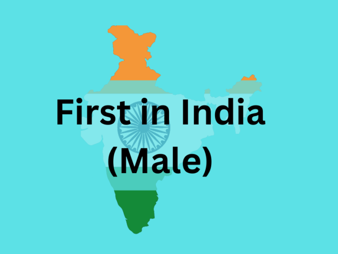 First in India (Male)