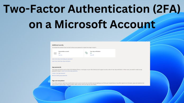 Two factor authentication