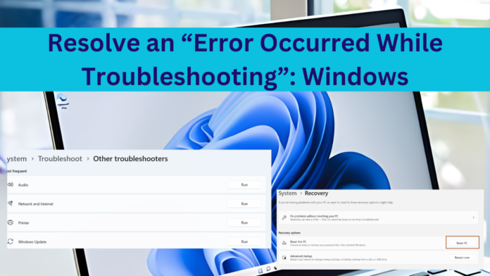 Windows error troubleshooting